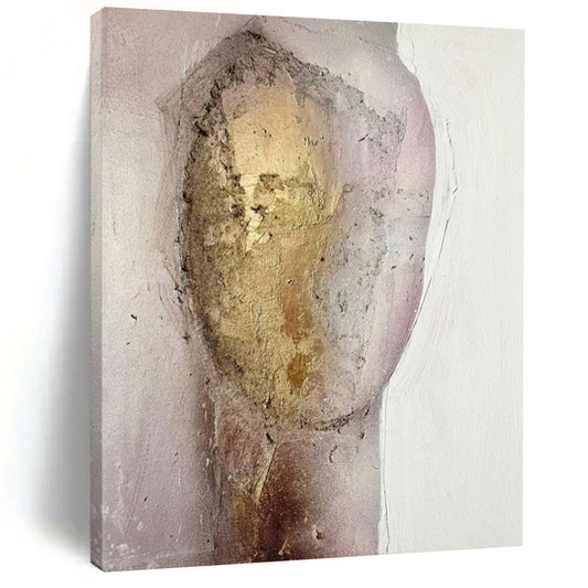 Oversized-Scale Hand-Painted Abstract Canvas for Bedroom & Reading Nook LargeART2222