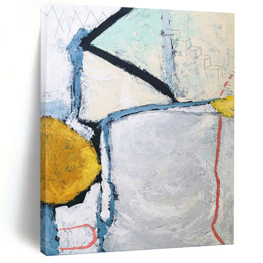Graceful Custom - Crafted Textured Canvas Art for Bedroom & Bar DKH1105