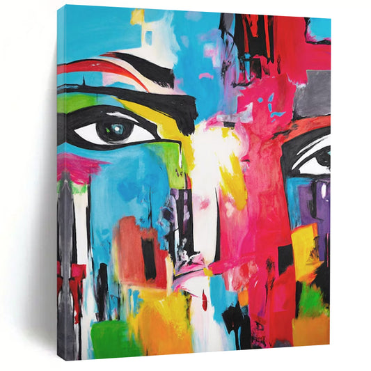 Expansive-Scale Hand-Painted Abstract Wall Art for Living Room & Game Room LargeART2220