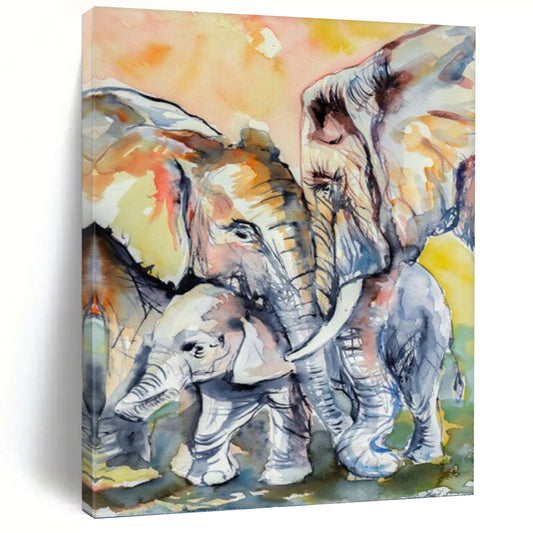 Vertical Hand - Painted Large Custom Abstract Canvas for Office and Bar DKH1646