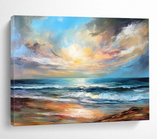 “Harmonious Drifts” Grand Abstract Mural for Hallway & Bedroom DKH338