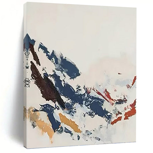 Mega - Format Vertical Hand - Painted Textured Custom Abstract Hymn, for Hotel and Bedroom DKH1548