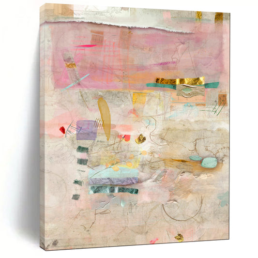 Hand-Painted Bespoke Abstract Canvas for Dining Room & Hotel LargeART1853