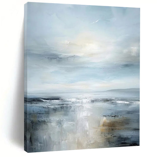 Titanic - Dimensioned Hand - Painted Textured Custom Abstract Creation for Hallway and Hotel DTP059