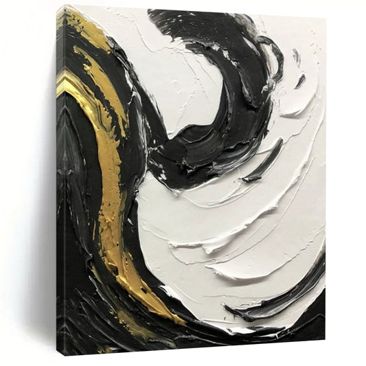 Large Custom Abstract Paintings with Textured Details for Dining Room & Bar DTP381