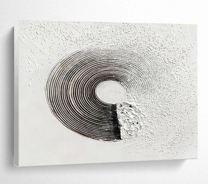 Ethereal & Elegant Hand - Painted Textured Abstract Canvas for Bar & Office DKH645