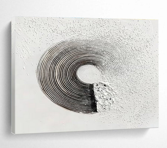 Ethereal & Elegant Hand - Painted Textured Abstract Canvas for Bar & Office DKH645
