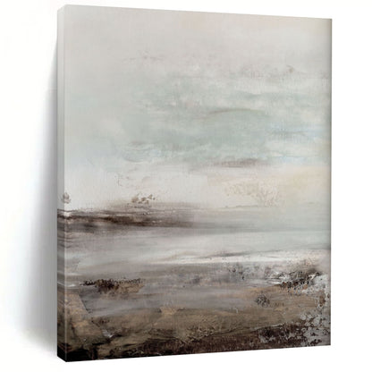 Ridged Textures: Super - Sized Custom Abstract Canvas for Entryway and Hotel DTP153
