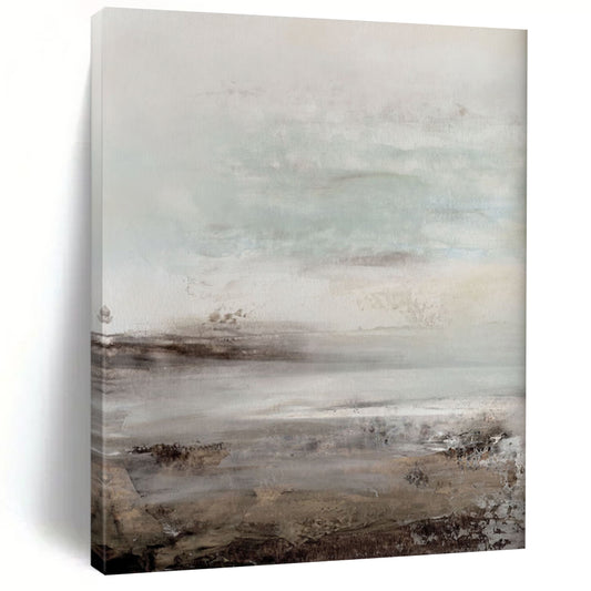 Ridged Textures: Super - Sized Custom Abstract Canvas for Entryway and Hotel DTP153