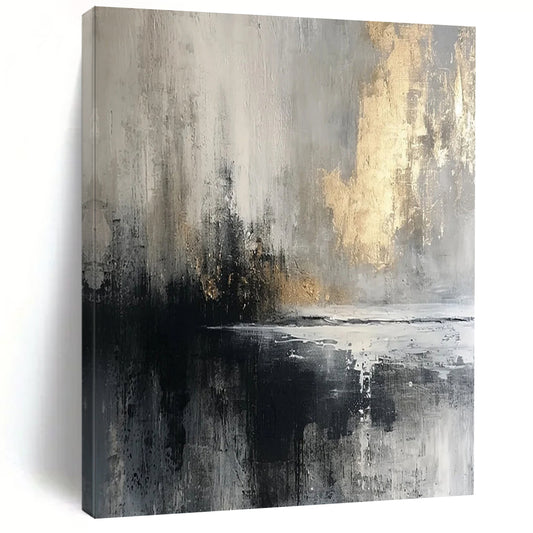 Super - Sized Hand - Painted Textured Custom Abstract Gem for Bedroom and Hotel DTP067