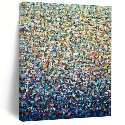 Large-Scale Hand-Painted Abstract Canvas for Hotel Lobby & Bedroom LargeART2344