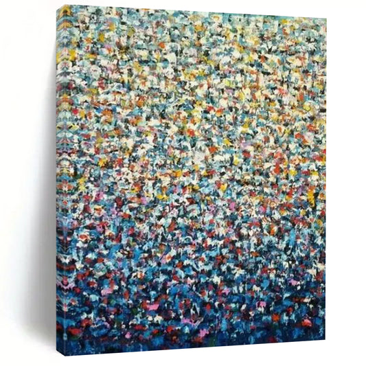 Large-Scale Hand-Painted Abstract Canvas for Hotel Lobby & Bedroom LargeART2344