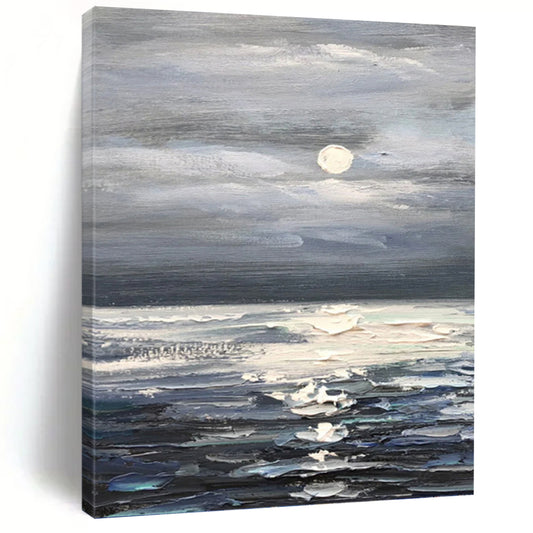 Trendy Hand - Painted Textured Abstract Canvas for Bar & Living Room DKH1293