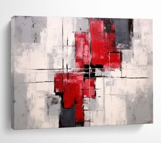 “Graceful Dimensions” Colossal Abstract Wall Art for Bedroom & Hallway DKH269