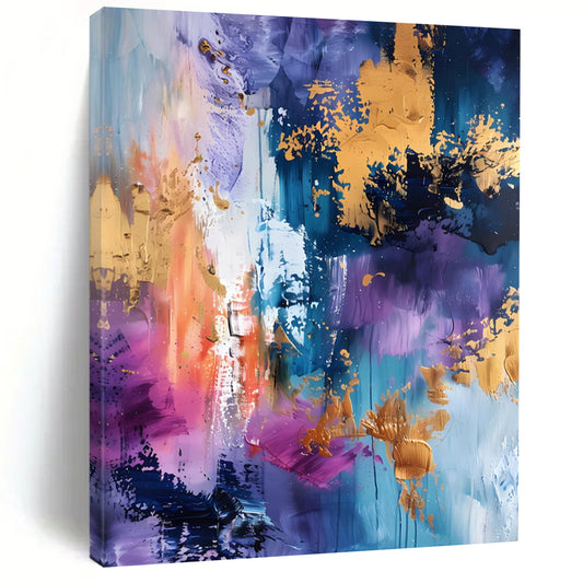 Large Custom Abstract Paintings: Textured Styles for Office & Hallway DTP282