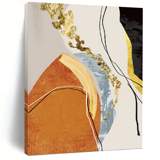 Colossal - Sized Hand - Painted Custom Abstract Dithyramb (with Expressive Textures), for Living Room and Bar DKH1515