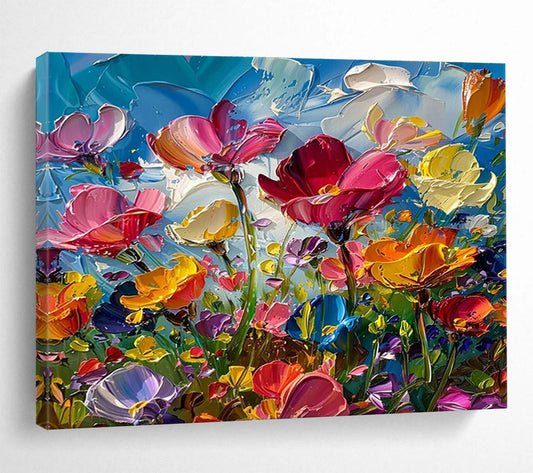 Grandiose Original Hand - Crafted Textured Abstract Mural for Immersive Environments DKH794