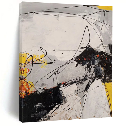 Vast - Dimensioned Hand - Painted Custom Abstract Creation for Living Room and Hotel DTP054