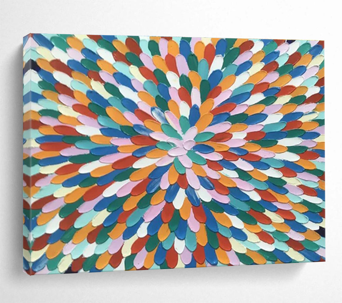 Hand-Painted Custom-Designed Abstract Art for Dining Room & Office DKH121