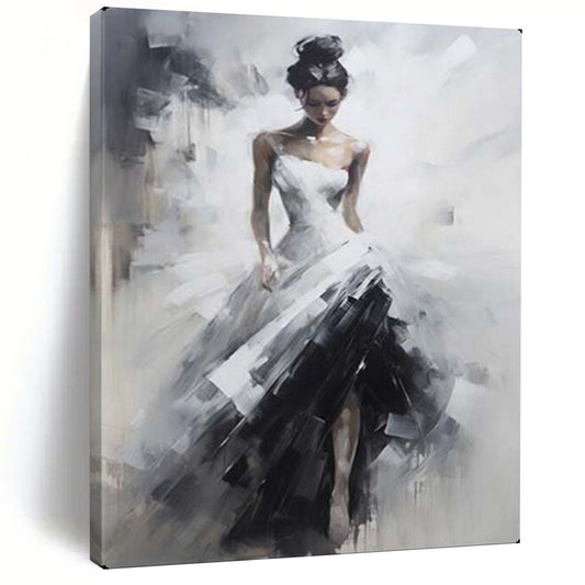 Hand-Painted Large-Scale Textured Abstract Wall Art for Living Room & Foyer LargeART2133