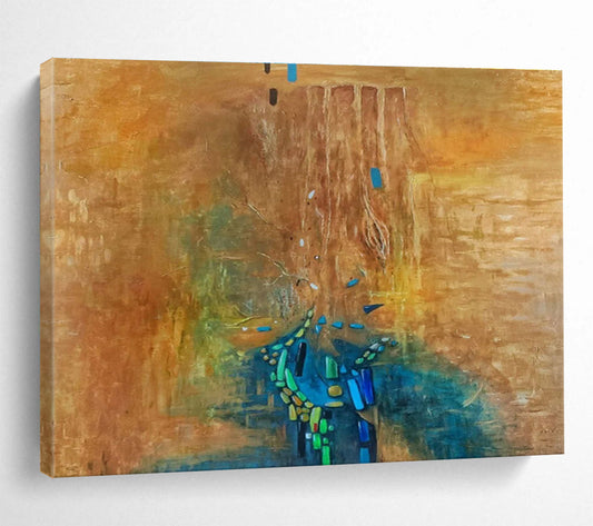 Large - Sized Abstract Mural for Bedroom & Dining Room DKH388