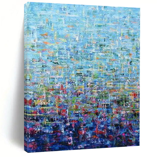 Monumental Hand-Painted Abstract Wall Art for Entryway & Dining Room LargeART2349