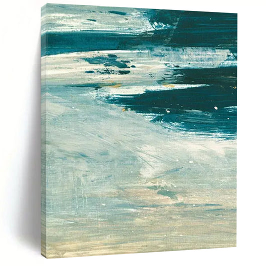 Large-Scale Custom Abstract Art: Hand-Painted, Textured Excellence DTP176
