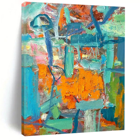 Monumental Hand-Painted Abstract Wall Art for Office & Bedroom LargeART2291