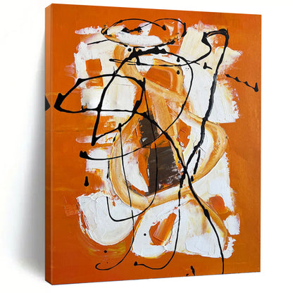 Immense Hand - Painted Textured Abstract Canvas for Art Studio & Workshop DKH1221