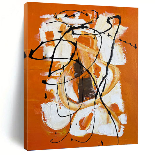 Immense Hand - Painted Textured Abstract Canvas for Art Studio & Workshop DKH1221