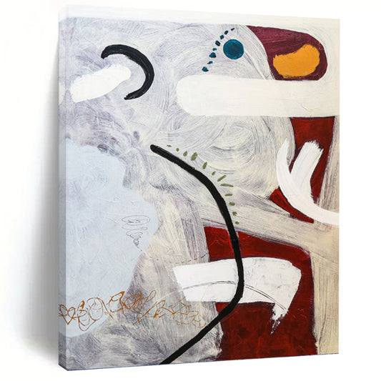 Bespoke Hand - Painted Textured Canvas Abstract for Living Room & Dining Room DKH1091