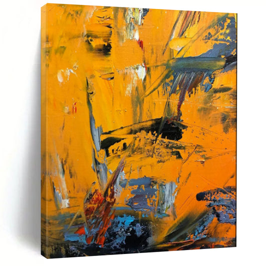 Mysterious & Evocative Hand-Painted Custom Abstract Painting for Bedroom & Office LargeART1966