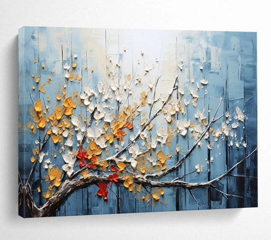Textured Floral Abstract: A 3D Celebration of Spring DLZ160