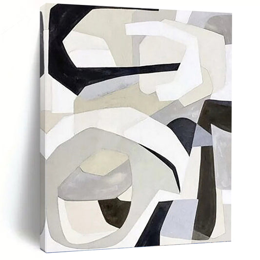 Creatively Curated Hand - Painted Textured Canvas Mural for Bar & Hotel Lobby DKH1141