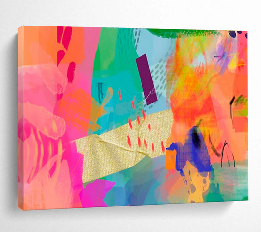 “ Horizon” Large - Scale Abstract Canvas for Living Room & Bedroom DKH199
