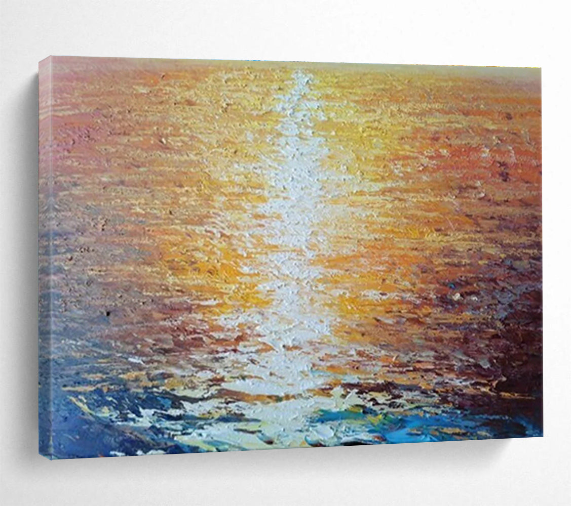 Elegant Hand - Painted Textured Abstract Canvas for Living Room & Entryway DKH637