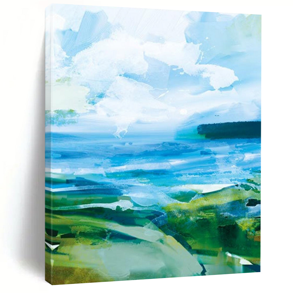 Large Custom Hand-Painted Abstract Paintings: Textures for Creativity DTP183