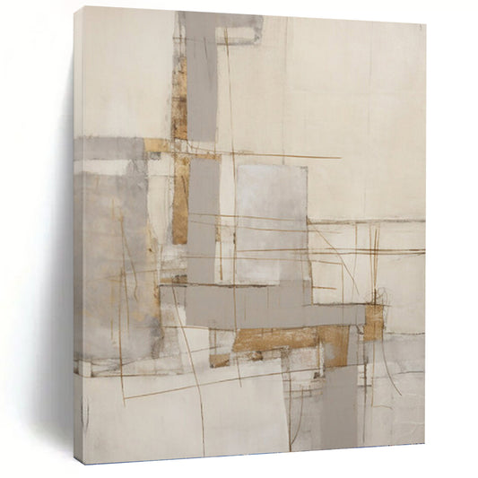 Captivating Hand - Painted Textured Abstract for Bedroom & Dining Room DKH1322