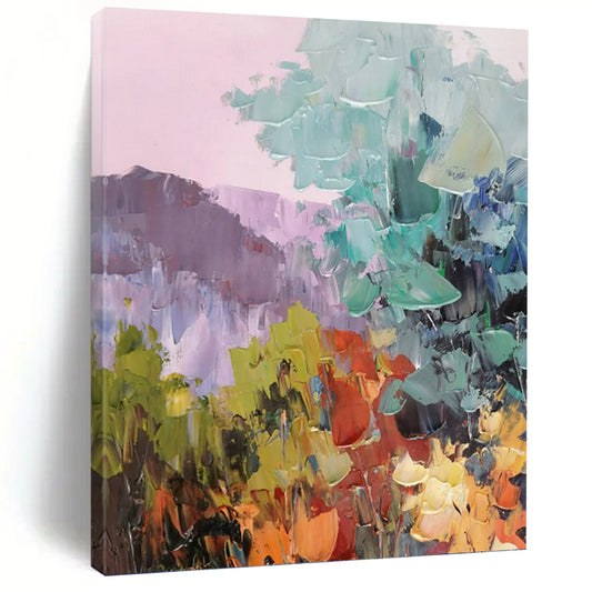 Stylish Hand - Painted Textured Abstract Art for Living Room & Bar DKH1278