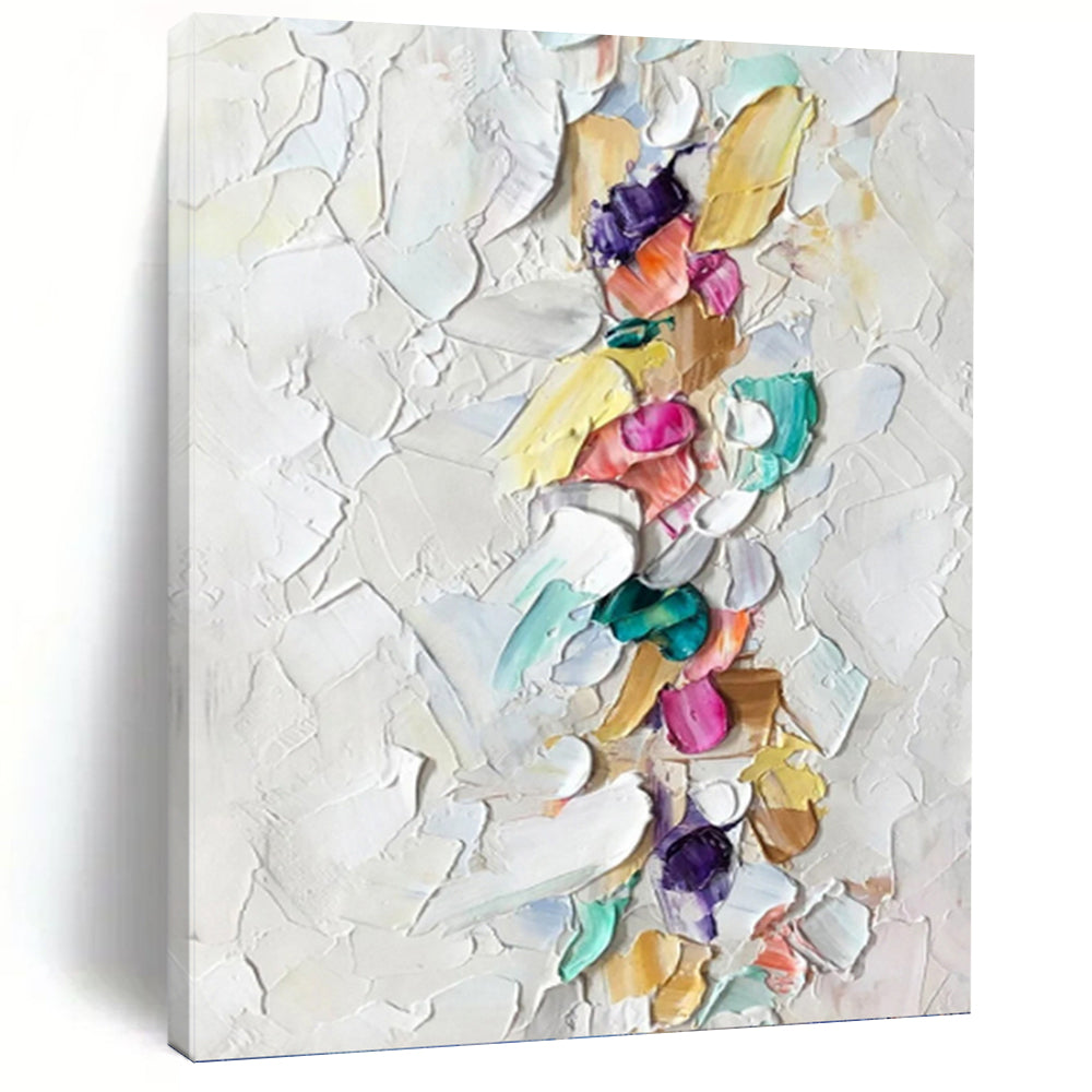 Minimalist Textured Abstract Canvas for Office & Dining Room DKH0974
