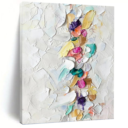 Minimalist Textured Abstract Canvas for Office & Dining Room DKH0974