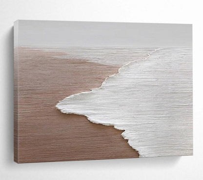 Minimalist Beach Wave Art - Serene Living Room or Bathroom Decor DLZ178
