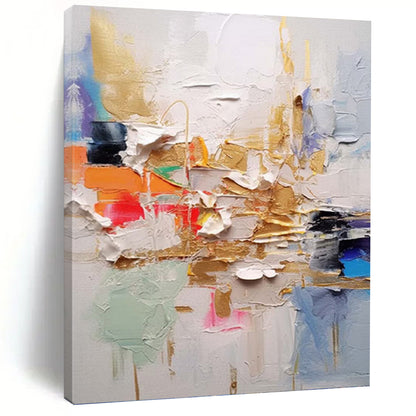 Massive Custom - Crafted Textured Canvas Abstract for Living Room & Hotel Lobby DKH1056