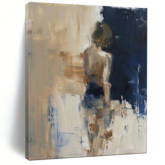 Large-Scale Custom Hand-Painted Abstract Art for Hallway & Hotel LargeART1830