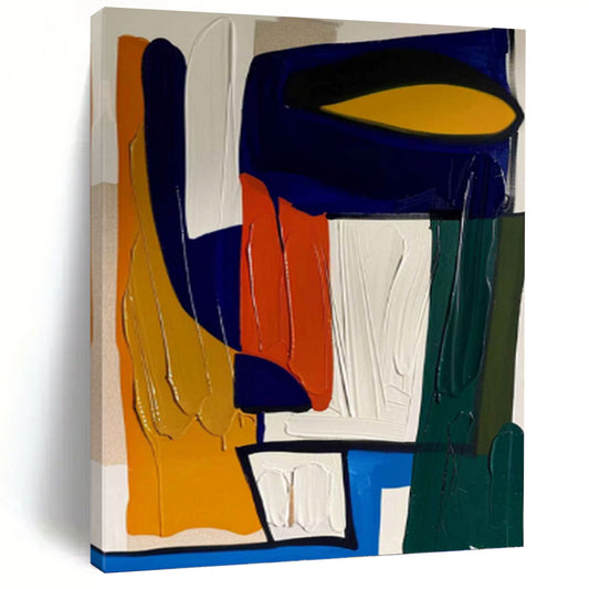 Vast Hand - Painted Textured Abstract Mural for Office & Bedroom DKH1187