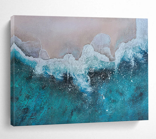 Textured Ocean Wave - Relaxing Bathroom Oasis DLZ040