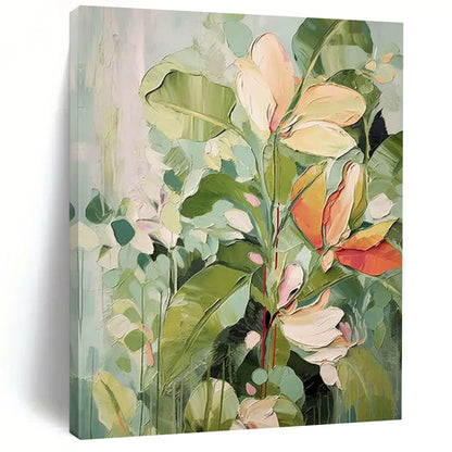 Luminary Trails: Oversized Hand - Painted Textured Custom Abstract Painting for Bedroom and Office DTP083