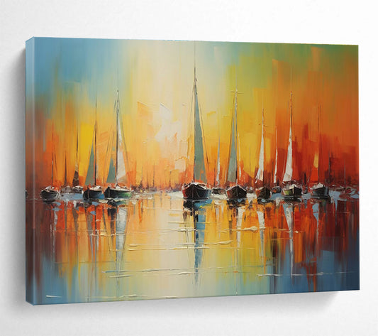 Emphasizing Original Large - Sized Textured Hand - Painted Abstract Painting for Feature Enhancement DKH864