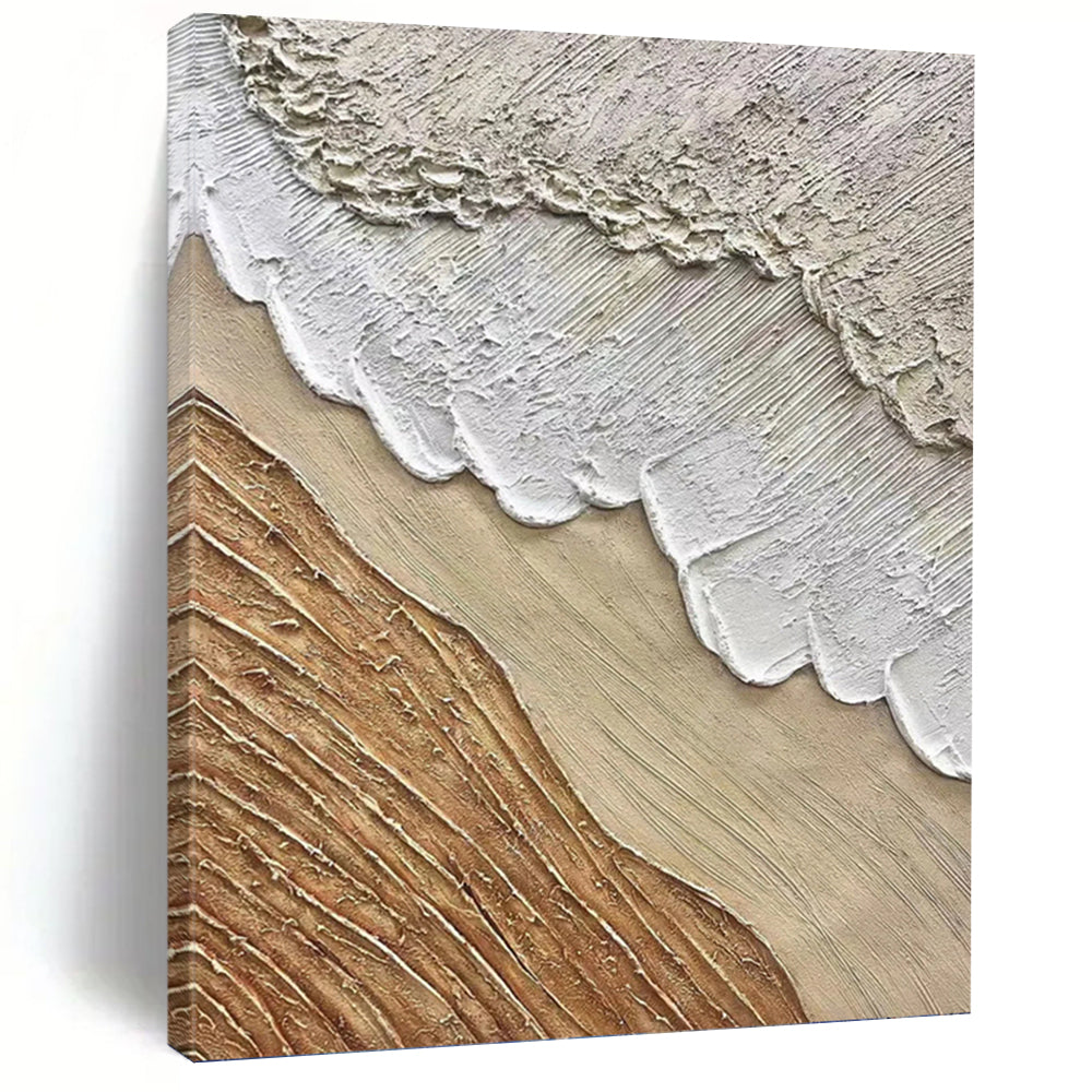 Large - Format Custom - Textured Hand - Painted Abstract Mural for Dining Room & Bar DKH1026