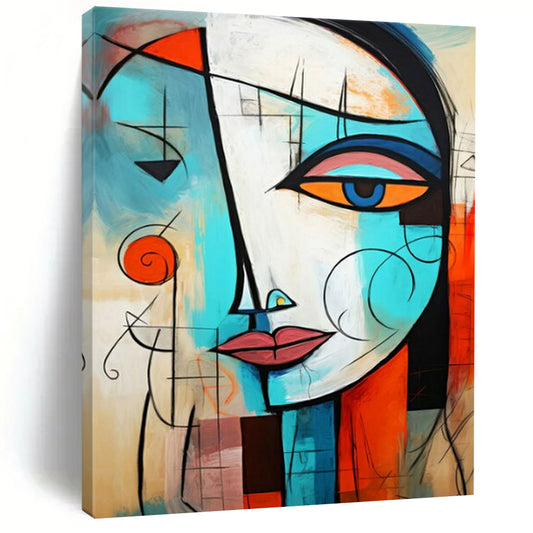 Expansive Hand-Painted Abstract Artworks for Bedroom & Kids' Room LargeART2213